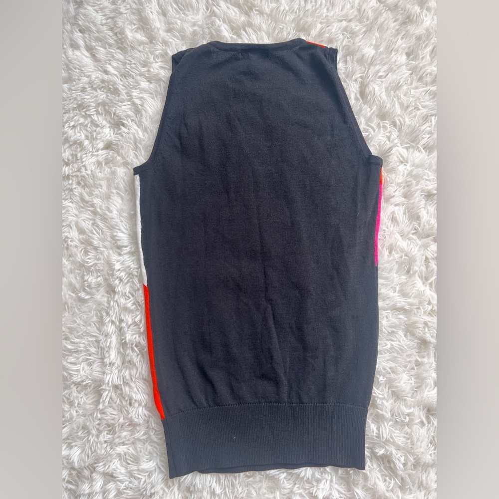 Cache Red Pink White Black Abstract Tank Top. Xsmall - Picture 6 of 7